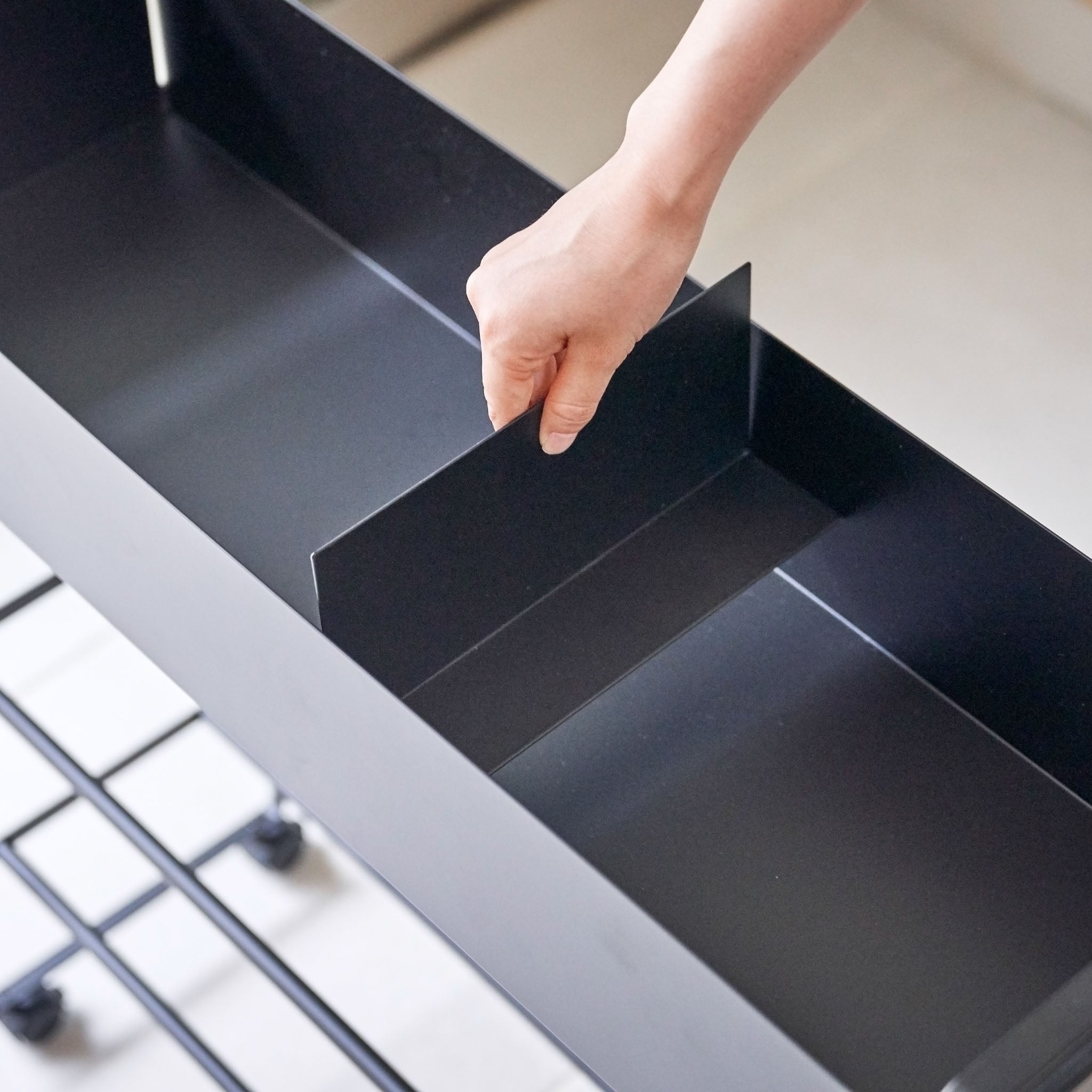 Storage Cart with Basket