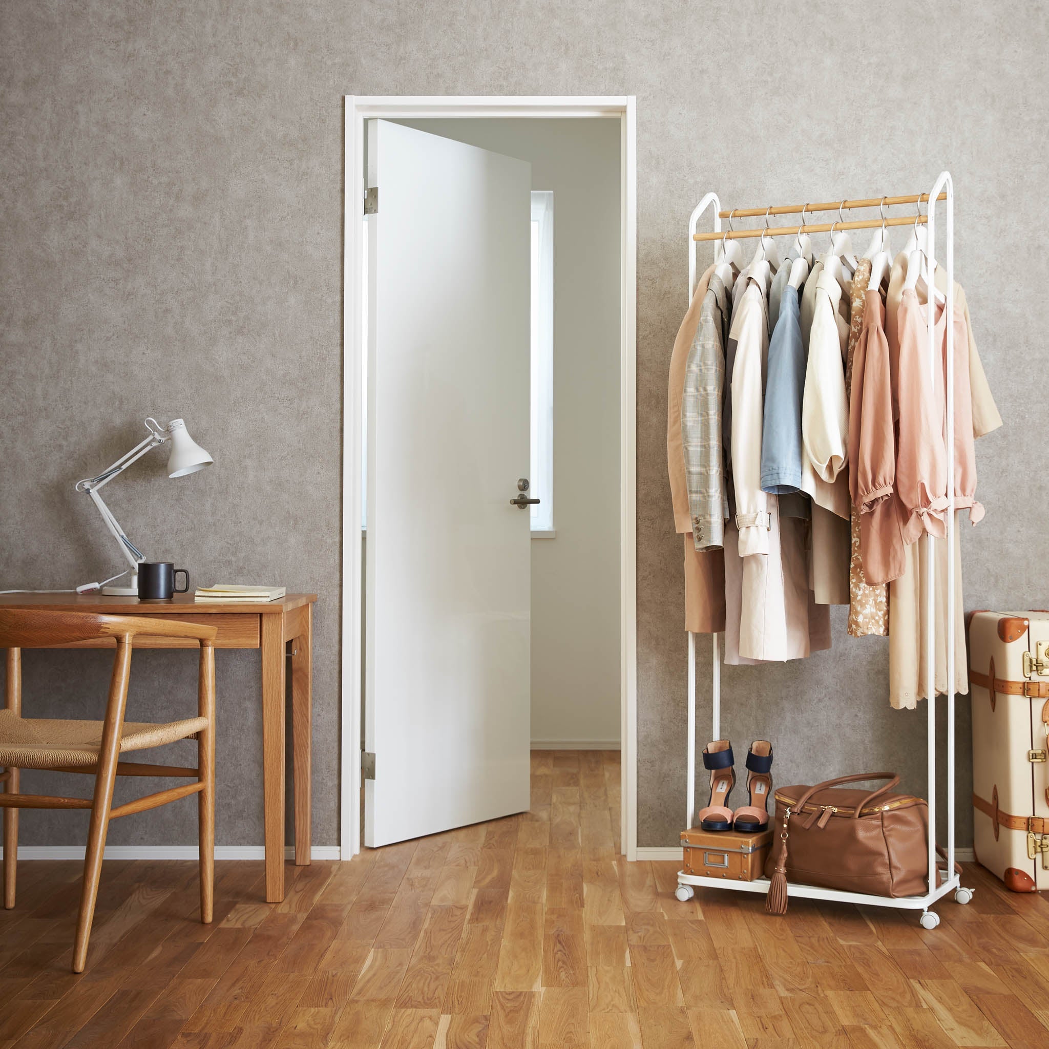 Coat Rack with Casters