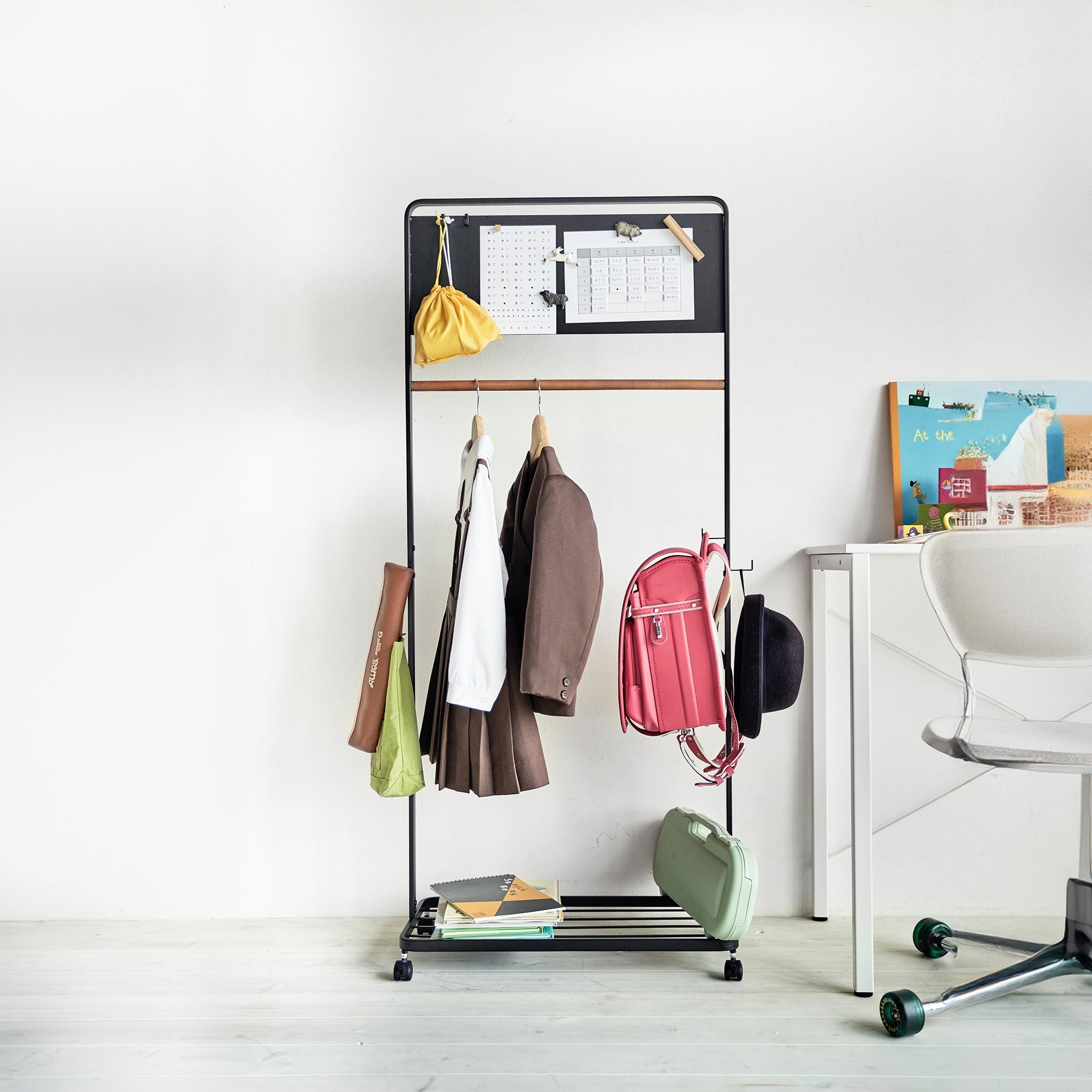 Kids Coat Rack with Panel