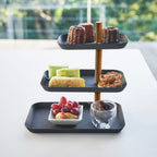3-Tiered Accessory Stand with Rotatable Trays