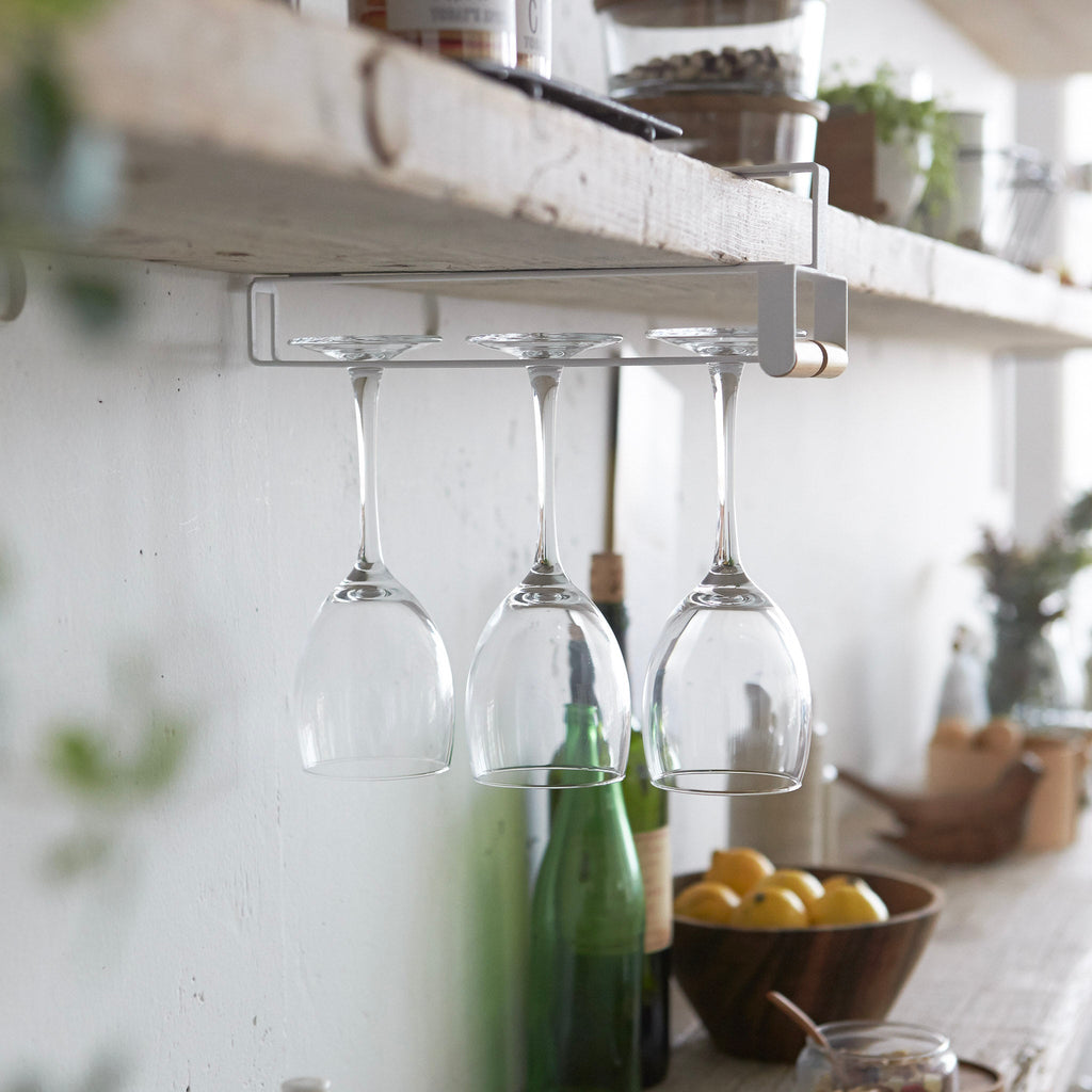 Under-Shelf Wine Glass Hanger