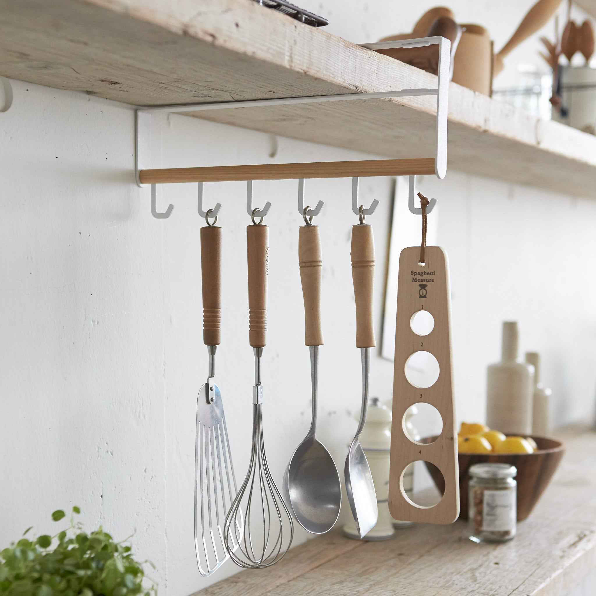 Under-Shelf Kitchen Tool Hooks