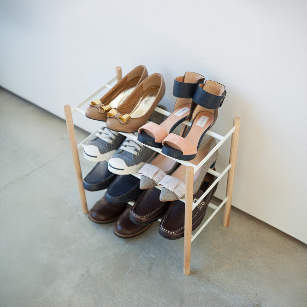 3-Tiered Extendable Shoe Rack