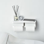 Wall-Mounted Double Toilet Paper Holder