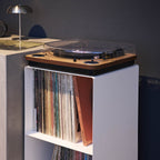 2-Tiered Record Rack with Casters