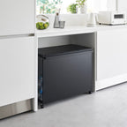 3-Compartment Trash Can with Casters