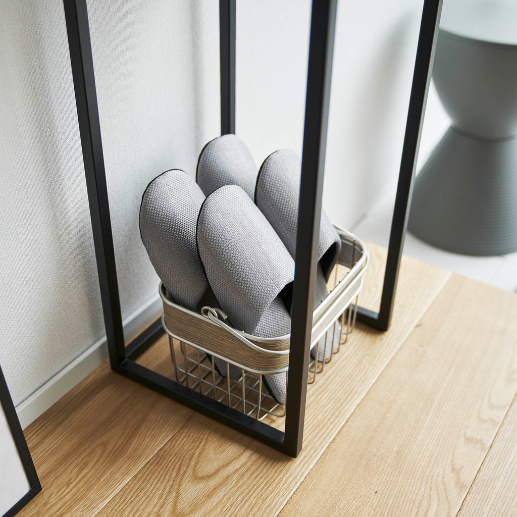 2-Tiered Wood-Top Shelf