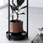 2-Tiered Plant Stand with Casters