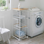 Wood-Top Laundry Wagon