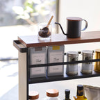 Slim Wood-Top Storage Cart
