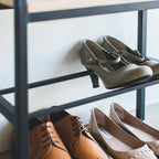 Wood-Top Shoe Rack