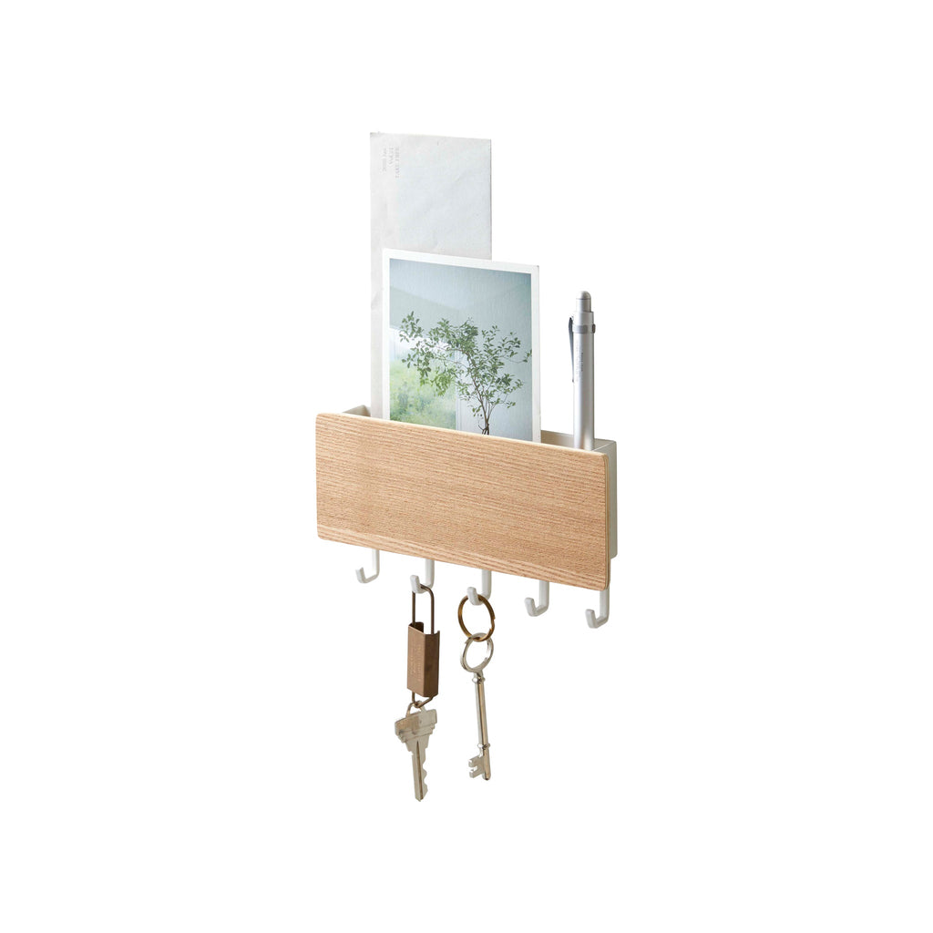 Magnetic Key Hooks with Tray