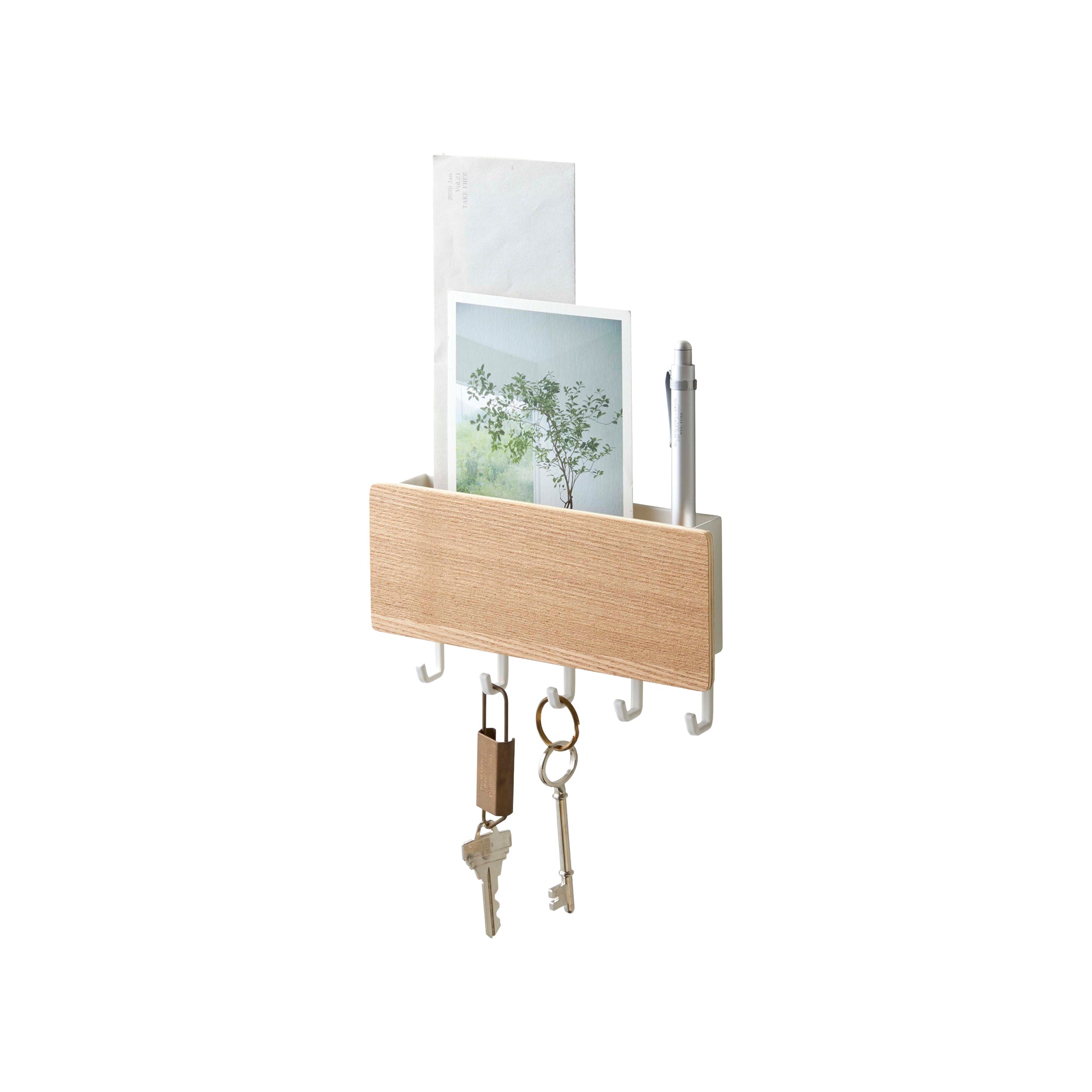 Magnetic Key Hooks with Tray