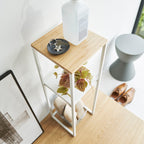 2-Tiered Wood-Top Shelf