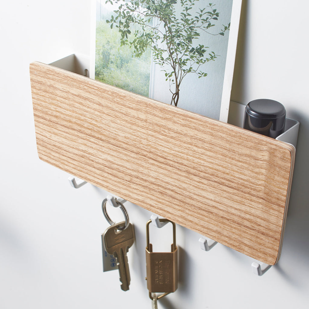 Magnetic Key Hooks with Tray